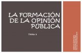 La formación de la opinión pública - MASS OPINIONS · liderazgo horizontal de la opinión, especialmente sobre problemas de la “vida cotidiana”. Los líderes de opinión lo
