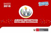 BASES 2016 - Ministerio de Educación del Perú | Minedu · Contenido CAPITULO I ... N°05 SEDE LIMA ... las actividades y competencias internas intersecciones de algún ...