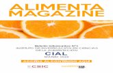 ALIMENTA MAGAZINEdigital.csic.es/bitstream/10261/130939/1/BoletínAlimentaMagazine... · contactos ALIMENTA MAGAZINE Instituto de Investigación en Ciencias de la Alimentación C
