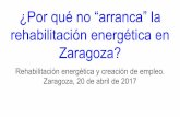 ¿Por qué no “arranca” la rehabilitación energética en ... filePLANTA BAJA OCIJPADA POR LOCALES O USO DFE-RENTE AL DE IENDA C,' Doctor Homo 28, Zaragoza ... Salera salera de
