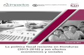 La política fiscal reciente en Honduras (2013-2016) y …icefi.org/.../files/la_politica_fiscal_reciente_en_honduras.pdf · Los gobiernos a menudo tienen que lanzar un plan de ...