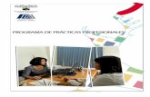 Programa de Prácticas Profesionales de la Facultad de ... · Informe Final de Prácticas Profesionales d. Formato 4.- Evaluación del Desempeño de Prácticas Profesionales e. Formato