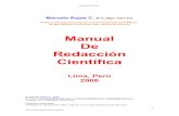 Manual de Redacción Científica - mrojas.perulactea.commrojas.perulactea.com/wp-content/uploads/2008/04/mrc.pdf · Marcelo Rojas C. 7 Manual de Redacción científica a) Pareados