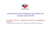 Una técnica de medición de plomo en sangre para Chile · calidad ambiental para la ejecución de un estudio de prevalencia de plomo en sangre en niños de la Región ... programa