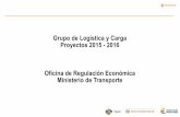 Grupo de Logística y Carga Proyectos 2015 - 2016 … · operación de enturnamiento. ... de costos Ministerio de Transporte 2006 ... Configuración Vehicular Tipos de carga Unidades