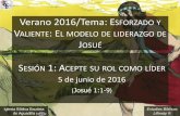 Verano 2016/Tema: ESFORZADO Y V : EL MODELO …iglesiabiblicabautista.org/archivos/estudios/escuela_biblica... · (Josué 1:1-9) Iglesia Bíblica Bautista de Aguadilla. 3 ... Solamente