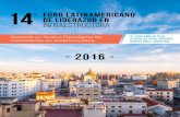 14º foro latinamericano de liderazgo en infraestructura · de Liderazgo:-- Hipervínculo del logo y perfil corporativo en la página web-- Reconocimiento en las actualizaciones semanales