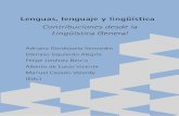Lenguas, lenguaje y lingüística. - dadun.unav.edudadun.unav.edu/bitstream/10171/40101/1/39.Santos Díaz.pdf · Lenguas, lenguaje y lingüística. Contribuciones desde la Lingüística