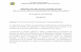 PROYECTO DE ACTO LEGISLATIVO - mamacoca.org · 3 Consumo de Sustancias Psicoactivas en Colombia 1996, Dirección Nacional de Estupefacientes 4 Estudio de Salud Mental en Colombia