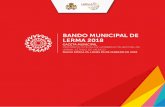 BANDO MUNICIPAL DE LERMA 2018 - lerma.gob.mx · PERIÓDICO OFICIAL DE GOBIERNO MUNICIPAL DE LERMA, ESTADO DE MÉXICO ... DE LOS ELEMENTOS, NOMBRE Y ESCUDO DEL MUNICIPIO ..... CAPÍTULO