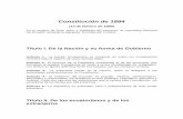 Constitucin de 1884 - cancilleria.gob.ec · Constitución de 1884 (13 de febrero de 1884) En el nombre de Dios, autor y legislador del Universo, la Asamblea Nacional del Ecuador acuerda