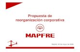 Propuesta de reorganización corporativa - Acerca de … · zCreación de sociedades mercantiles filiales que desde 1980 se integran en CORPORACIÓN MAPFRE, holding cotizada en Bolsa.
