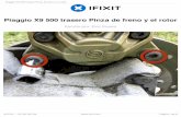 Piaggio X9 500 trasero Pinza de freno y el rotor · 2017-08-09 · final de los gases de escape. El conjunto de escape es ahora libre. Tirar y mover el silenciador trasero (con cuidado