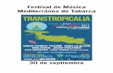 Festival de Música Mediterránea de Tabarca - alicante.es · cálido y bailable rock del desierto, con bases de reggae, funk eléctrico con obsesivos grooves y pulsaciones acústicas