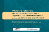 Nueve claves de transparencia y apertura informativa ...transparenciacolombia.org.co/wp-content/uploads/2016/07/nueve... · de transparencia y apertura informativa para partidos políticos
