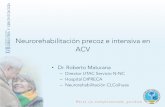 Neurorehabilitación precoz e intensiva en ACV - …compuerta.cl/geriatriacongreso2014/presentaciones/material/SCC/... · activacion y migración de stem cells neurales cambios matriz