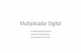 Multiplicador Digitalhomepage.cem.itesm.mx/garcia.andres/PDF201411/Multiplicador Digit… · Multiplicador •Existen varios métodos básicos para el cálculo de la multiplicación