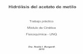 Trabajo práctico Módulo de Cinética Fisicoquímica - UNQufq.unq.edu.ar/Docencia-Virtual/FQblog/Seba/Explicacion-del-TP3.pdf · Acetato de Metilo Ácido Acético Metanol Para determinar