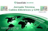 Jornada Técnica Cables Eléctricos y CPR · 2018-04-04 · 1- CABLES ELÉCTRICOS DE BAJA Y MEDIA TENSIÓN ... Nº conductores y sección Tensión ... los cables de Media Tensión