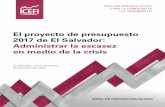 El proyecto de presupuesto 2017 de El Salvador: …icefi.org/sites/default/files/el_proyecto_de_presupuesto...Este resultado puede ser producto del incremento de los precios de los