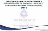 Presentación de PowerPoint - EMAPAG-EP · publicada el 1 de octubre de 2012, en la gaceta oficial no. 42, del gobierno autonomo descentralizado municipal de guayaquil ... fecha inicio: