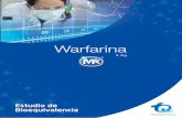 Warfarina - tqfarma.com€¦ · Los resultados permitieron cuantificar y verificar los criterios de ... para los parámetros fisicoquímicos que ... de validación de métodos
