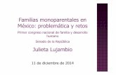 Familias monoparentales en México: problemática y retos · Según el más reciente censo de población el número de jefas de familia ha crecido 20% en los últimos cinco años.