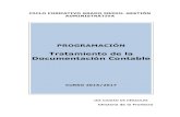 PROGRAMACIÓN - Junta de Andalucía · documentos adecuados a cada caso, aplicándolas de forma manual e informática para clasificarlos, registrarlos y archivarlos. 7.