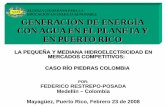GENERACIÓN DE ENERGÍA ALIANZA CIUDADANA …aceer.uprm.edu/pdfs/pres_frestrepo_23feb08.pdf · estructuración financiera de proyectos. ... electromecánicos contratados llave en