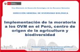 DIRECCIÓN GENERAL DE DIVERSIDAD BIOLÓGICAgenesperu.minam.gob.pe/wp-content/uploads/2017/04/Simposio.pdf · YUCA, ALFALFA, CALABAZA PECES ORNAMENTALES TRUCHA. Frecuencia de las formas
