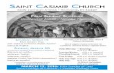 SAINT CASIMIR CHURCH - stcashammond.org · corazón contrito” (Papa Francisco, Rezo del Ángelus del 17 de marzo de 2013). Las parroquias que están preparando a catecúmenos pueden