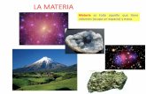 LA MATERIA Y SUS PROPIEDADES (IMÁGENES) · 2016-11-27 · Materia es todo aquello que tiene volumen (ocupa un espacio) y masa. ... materia de un cuerpo y el espacio que ocupa. Su