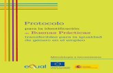 Metodología y herramientas - empleo.gob.es · Protocolo para la identificación de Buenas Prácticas transferibles para la Igualdad de Género en el Empleo Edita: Unidad Administradora