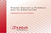 Pacto Social y Político por la Educación - … · LOPEG, LOE), ha creado asimetrías y desajustes importantes sobre este consenso inicial y básico. Creemos necesario detenernos