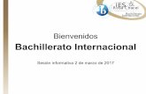 Bachillerato Internacional Bienvenidos - IES Rosa …ies.rosachacel.colmenarviejo.educa.madrid.org/documentos/BI/InfoBI... · - Perfil del alumno: no sólo capacidad académica. Se