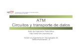 ATM Circuitos y transporte de datos - tlm.unavarra.es · • Recordar el funcionamiento básico de ATM como conmutación de circuitos virtuales ... cumpla los requisitos de QoS •
