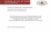 Universidad de Valladolid - UVaDOC: Iniciouvadoc.uva.es/bitstream/10324/11807/1/TFG-H215.pdf · de la enfermería en el apoyo y la formación a las familias os padres de niños afectados