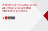 Presentación de PowerPoint - Minedu · Derechos Humanos, Interculturalidad e Igualdad de Género ... Tener un sistema de reporte y monitoreo de casos por violencia en la escuela