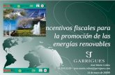 Incentivos fiscales para la promoción de las energías … · Incentivos fiscales para la promoción de las energías renovables. Índice Aproximación a la Fiscalidad Ambiental.