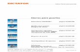 Cierres para puertas - DICTATOR Gasfedern … · Accesorios recomendados muelles de puerta Piccolo o Adjunkt encastrado El modelo más elegante de los retendores, el VS 2000, ...