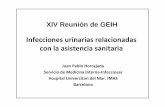 Infecciones urinarias relacionadas con la asistencia … .pdf · ITU por cepas resistentes • La asistencia sanitaria es un factor de riesgo de infección por E. coli BLEE en la