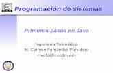 Primeros pasos en Java (aumentado) - it.uc3m.es · (desde ventana MSDOS o modificando c:\autoexec.bat): ... – Conf avanzada del sistema – Opciones avanzadas - Variables de entorno