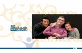 Programa de actos - Aspanias Burgos: Inicio · experiencia al servicio de las personas. Merindades Miranda de Ebro Salas de los ... Equalbur, Plan Estratégico Ciudad de Burgos, Plataforma