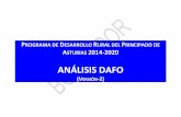 ANÁLISIS DAFO - sede.asturias.es · Las siglas DAFO hacen referencia a la identificación de los factores, tanto limitantes como positivos, de ámbito interno y externo, que intervienen
