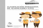 CLASIFICACION PARAGUAYA DE OCUPACIONES - DGEEC::Dirección General de … · datos en computadoras y realizar operaciones numéricas: llevar registros de existencias y producción