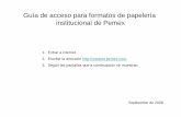 Guía de acceso para formatos de papelería …uvirtual.pep.pemex.com/...para_formatos_de_papeleria_institucional.pdf · Formatos de Papeleria Para descargar elformato de papelería