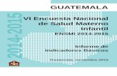 GUATEMALA VI Encuesta Nacional 2014-2015 de …onu.org.gt/wp-content/uploads/2017/03/ENSMI-2014-A-2015.pdfEste informe resume los resultados de la Encuesta Nacional de Salud Materno