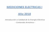 Introducción a Calidad de la Energía Eléctrica - … · MEDICIONES ELÉCTRICAS I Departamento de Ingeniería Eléctrica y Electromecánica ... Lámpara LED 12W Lámpara LFC 18W
