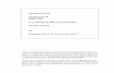 Seminario 14 1966-1967 LA LÓGICA DEL FANTASMA CLASE -10 S14.pdf · sospechan por el cambio de tinta,3 es un juego de palabras y juega so-bre la homonimia, la homofonía aproximativa