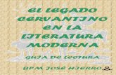EL LEGADO CERVANTINObibliotecas.madrid.es/UnidadesDescentralizadas/Bibliotecas... · Esta novela es la expresión de la parodia social a modo de un ... Gustave Flaubert / Madame Bovary